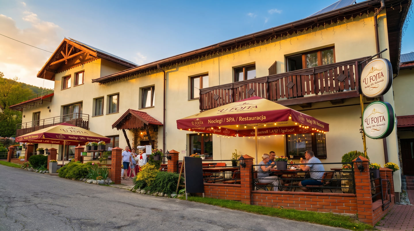 beskidzkie potrawy, restauracja U Fojta, kulinarne tradycje, lokalne składniki, kuchnia Beskidu Śląskiego